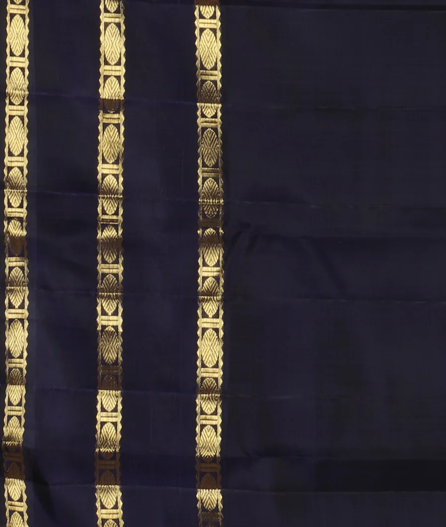 Blue Handwoven Kanjivaram Silk Saree T4601993