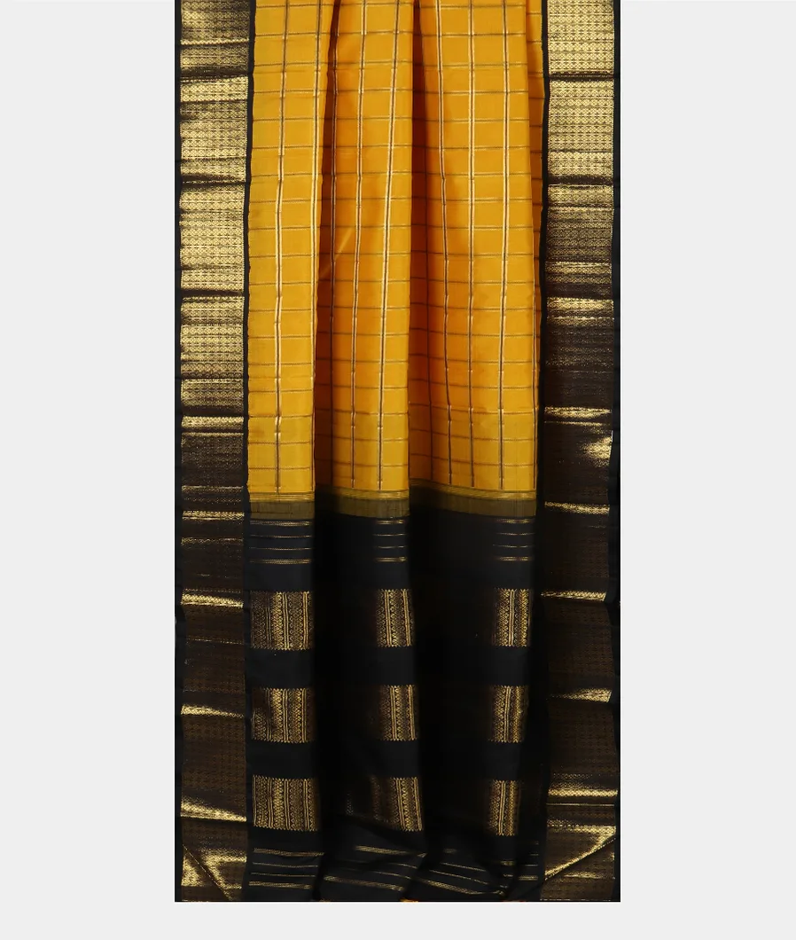 Yellow Handwoven Kanjivaram Silk Saree T4131632