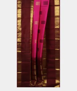 Pink Handwoven Kanjivaram Silk Saree T4525692