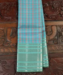 Multicolour Handwoven Kanjivaram Silk Saree T4540181
