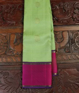 Green Handwoven Kanjivaram Silk Saree T3144891