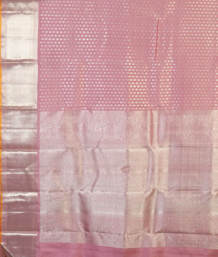 Pink Handwoven Kanjivaram Silk Saree  T4349384