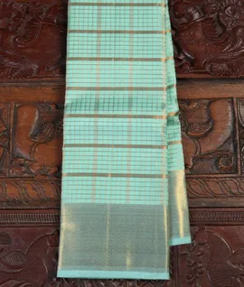 Light Blue Handwoven Kanjivaram Silk Saree T4053801