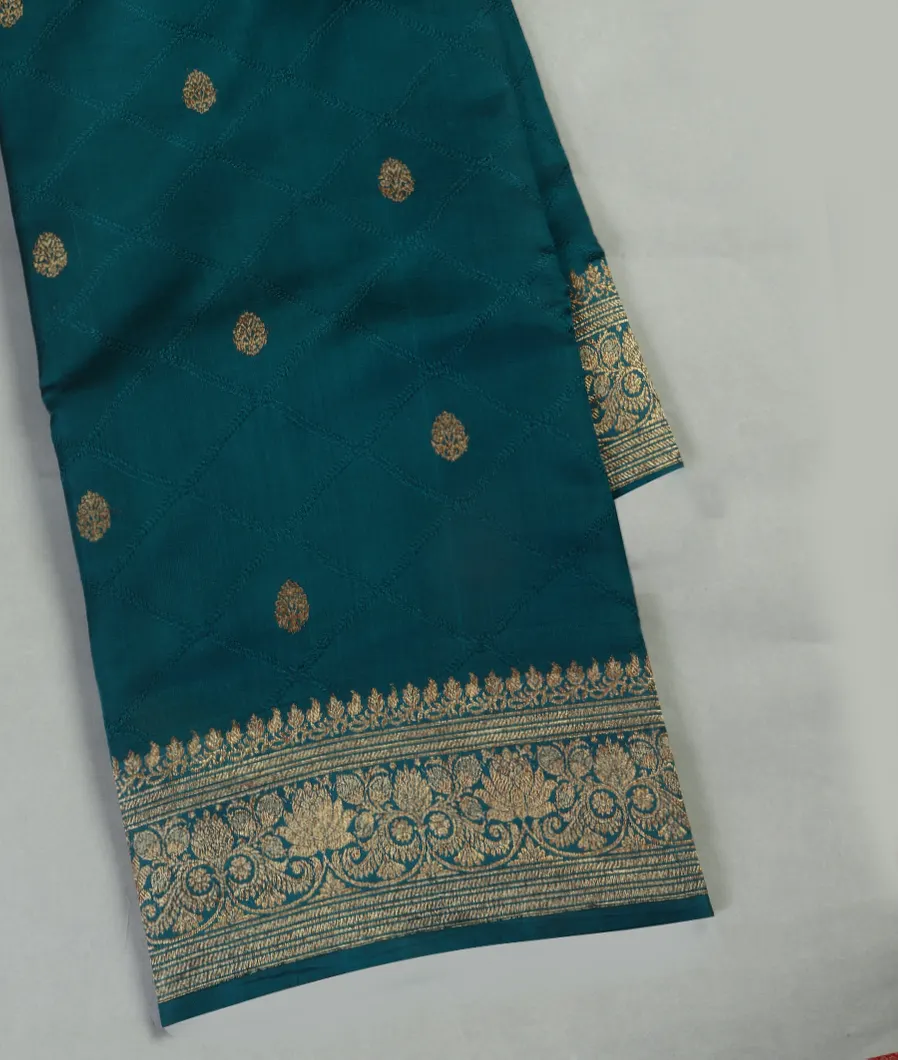 Blue Banaras Tussar Saree T464349-image