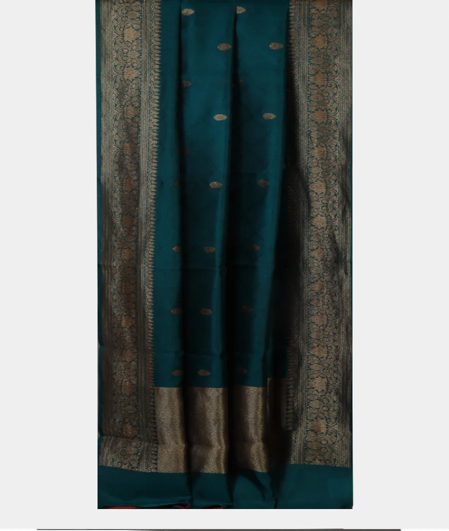 Blue Banaras Tussar Saree T4643492