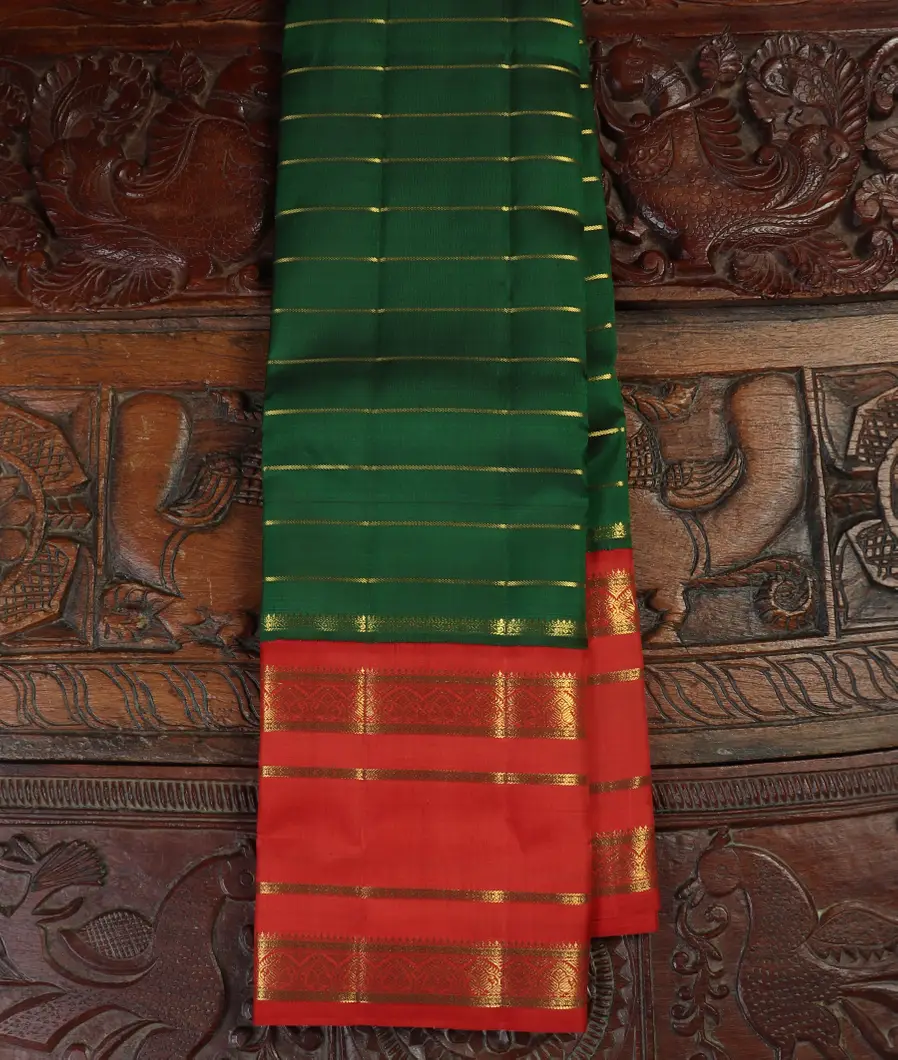 Green Handwoven Kanjivaram Silk Saree T463714-image