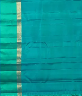 Bluish Green Soft Silk Saree T4633463