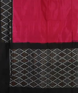 Magenta Ikat Silk Saree  T4188994