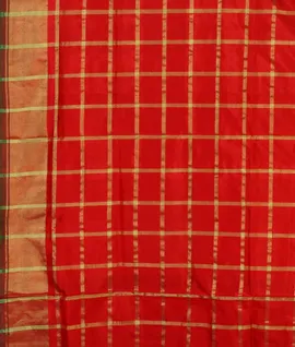 Red IKat Silk Saree T3582373