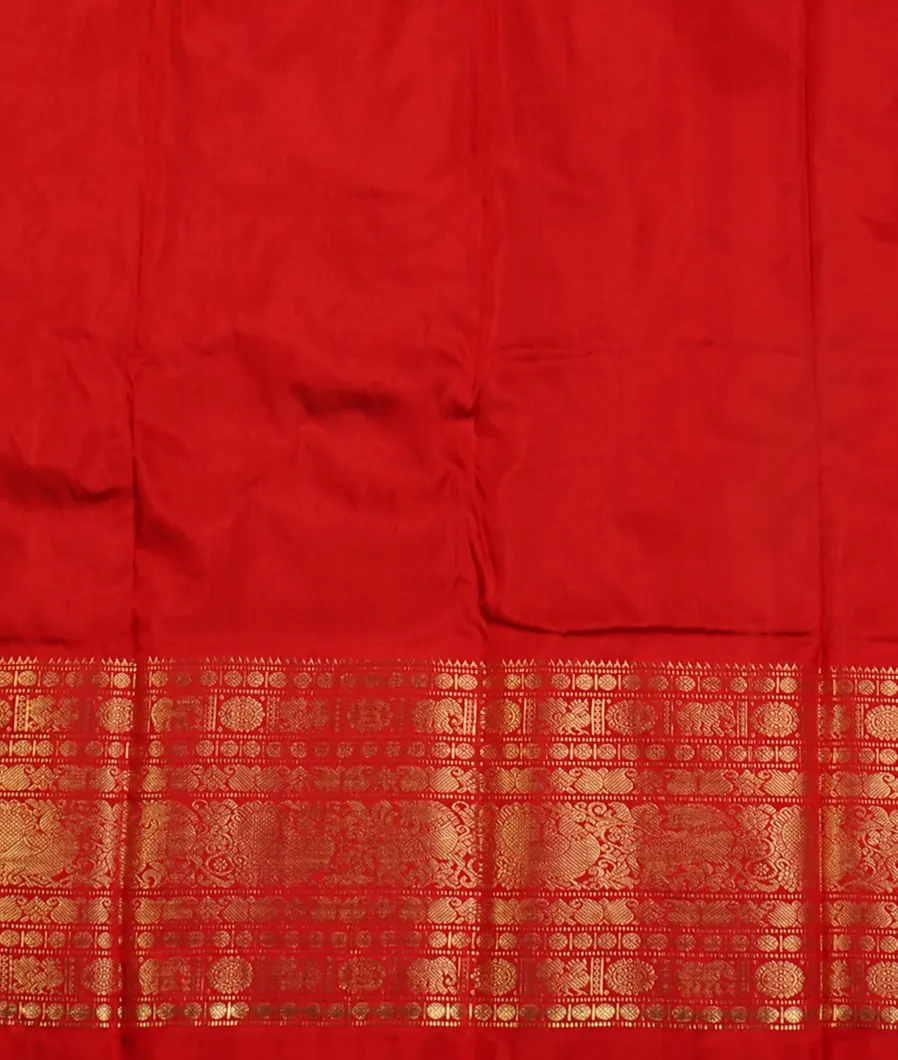 Black Ikat Silk Saree T4649813