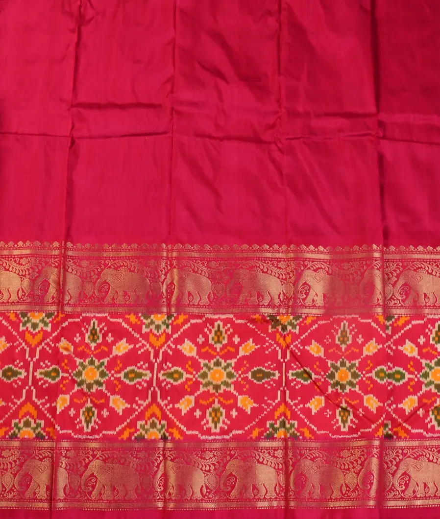 Blue Ikat Silk Saree T4649743