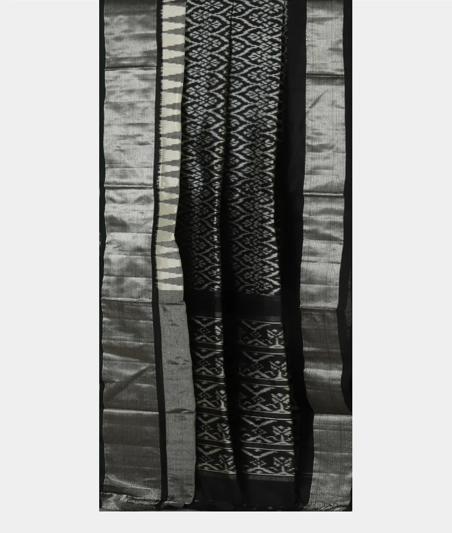 Black IKat Silk Saree T4649352
