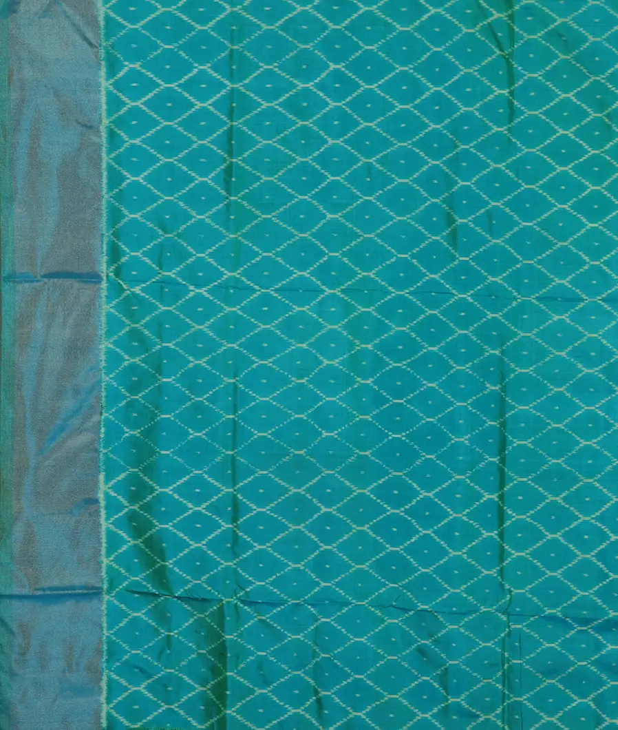 Beige IKat Silk Saree T4649063