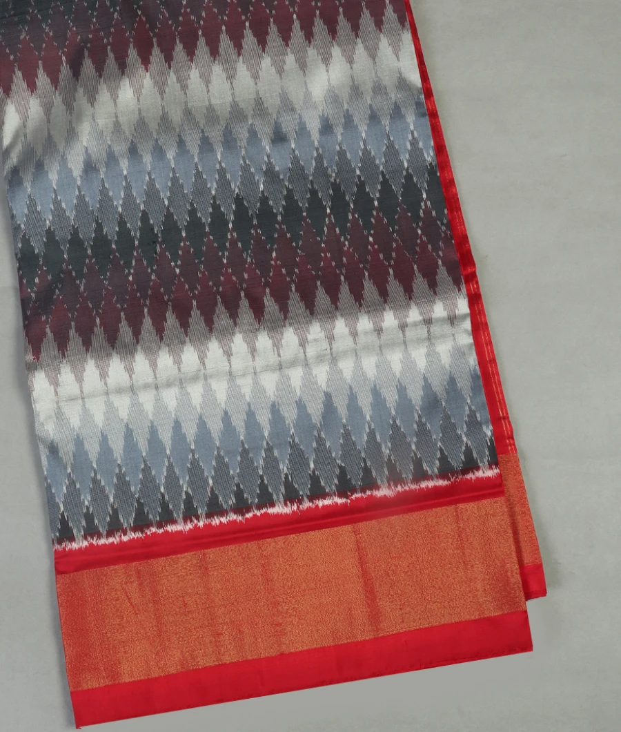 Multicolour  IKat Silk Saree  T464822-image