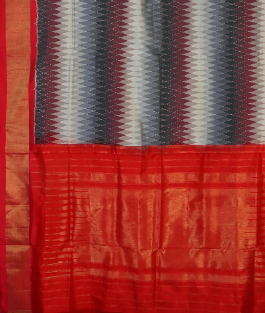 Multicolour  IKat Silk Saree  T4648224
