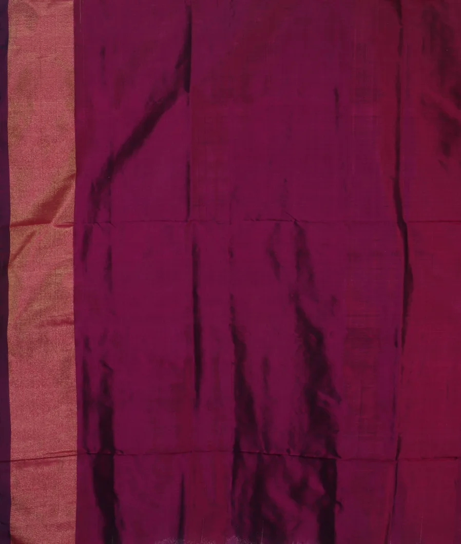 Purple IKat Silk Saree  T4649203