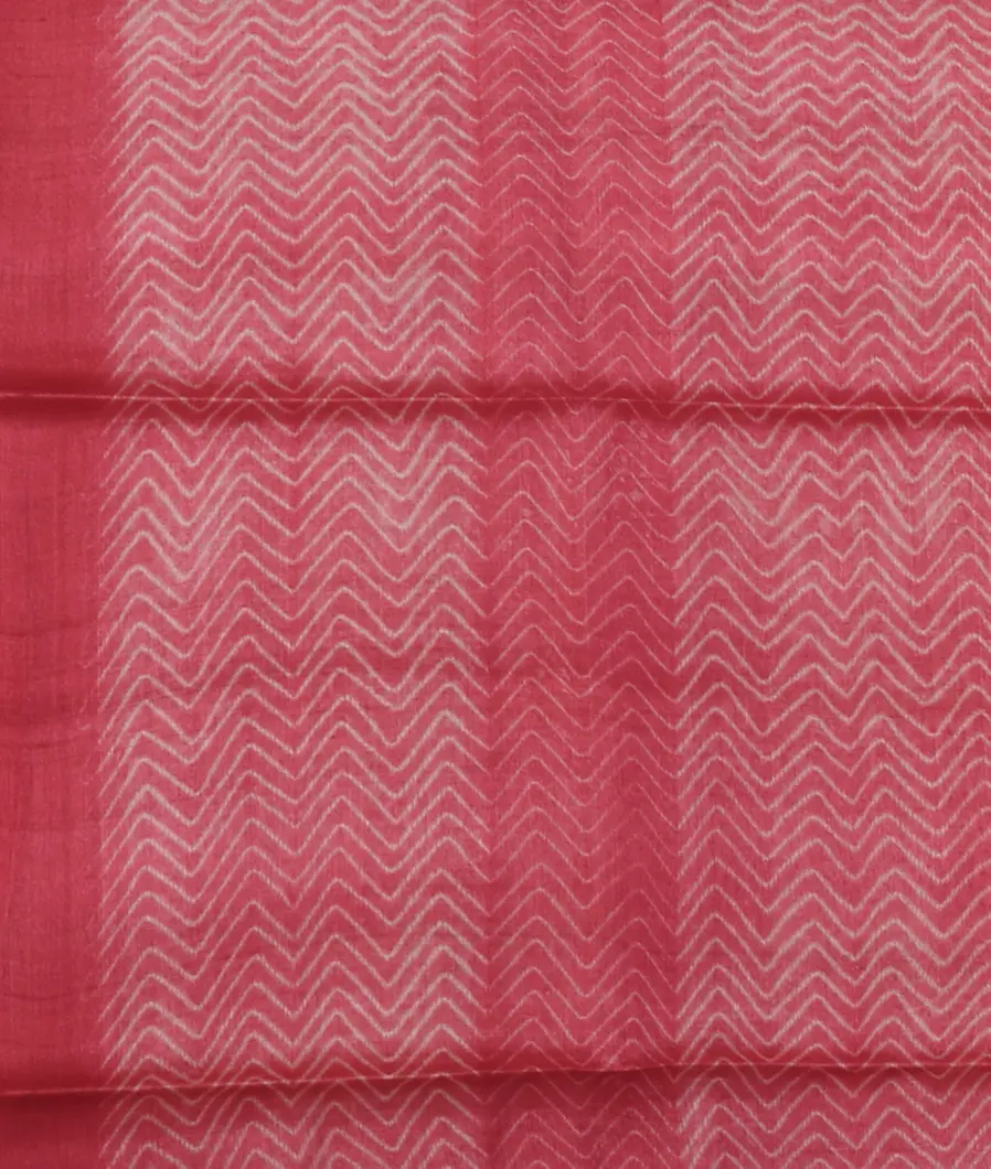 Pink Tussar Printed Saree T4650413