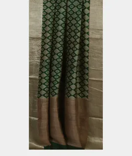 Green Tussar Printed Saree T4518152