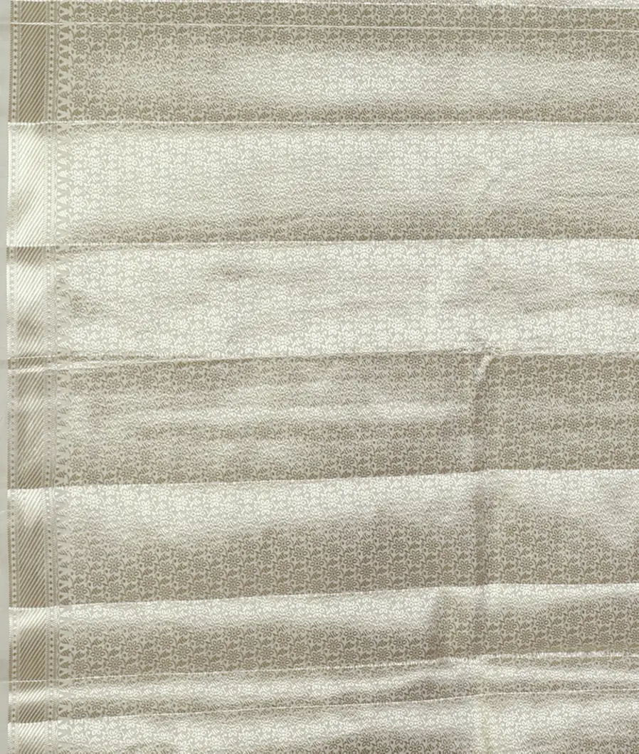 White Chaniya Silk Saree T4606733