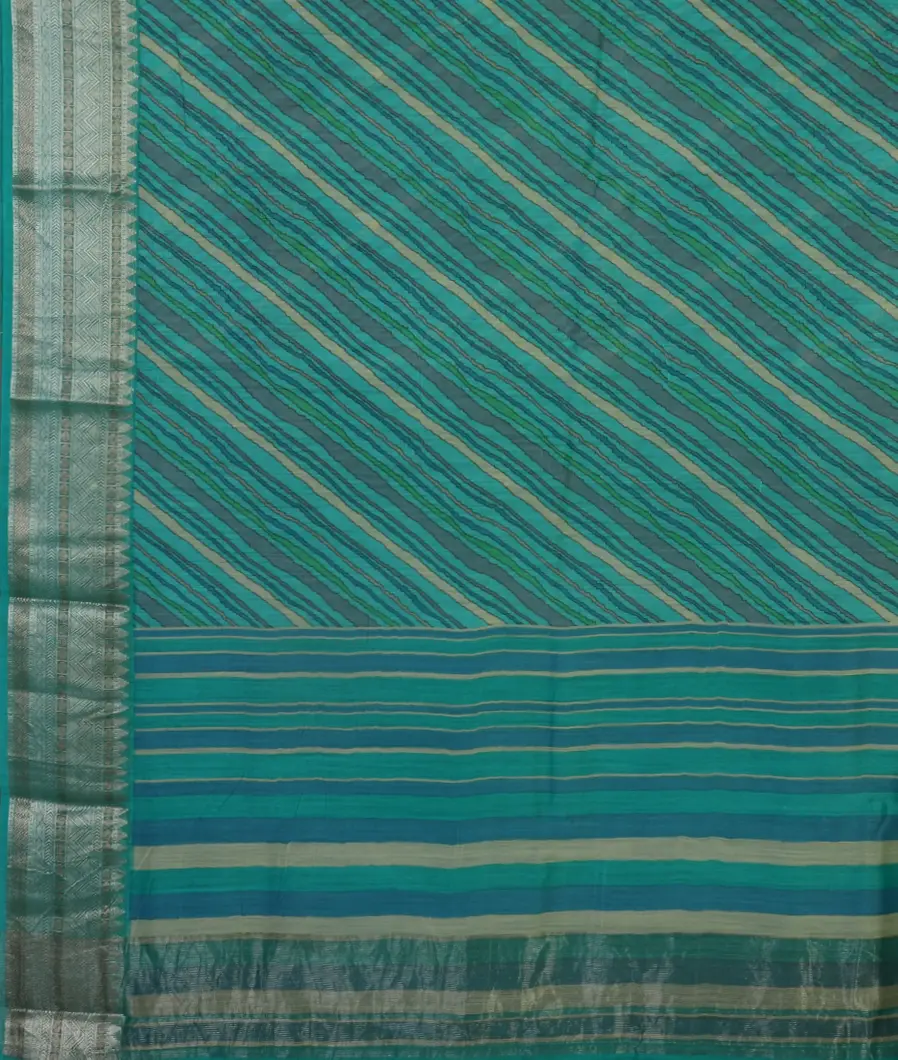 Blue Tussar Printed Saree T4647654