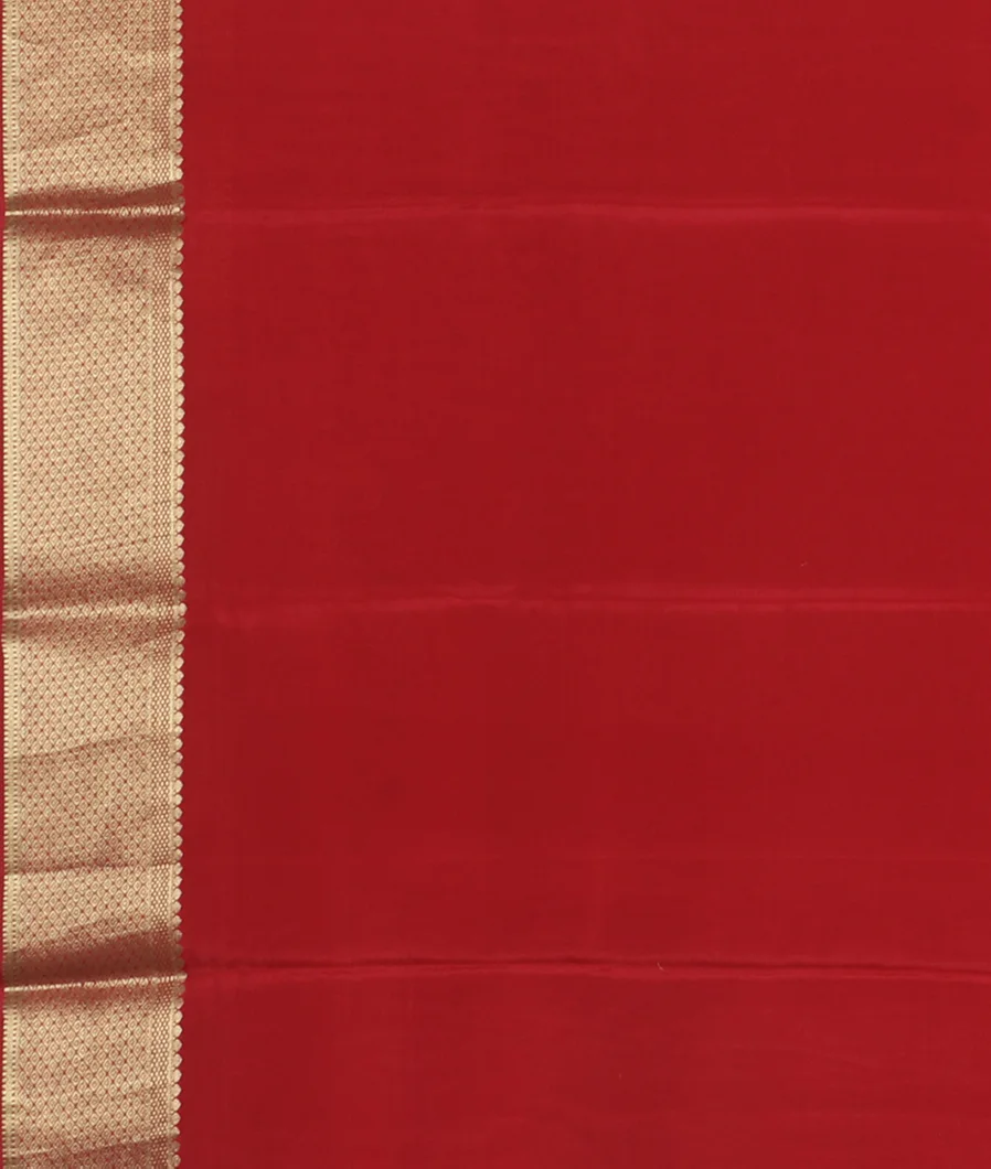 Red Crepe Silk Saree T4407913