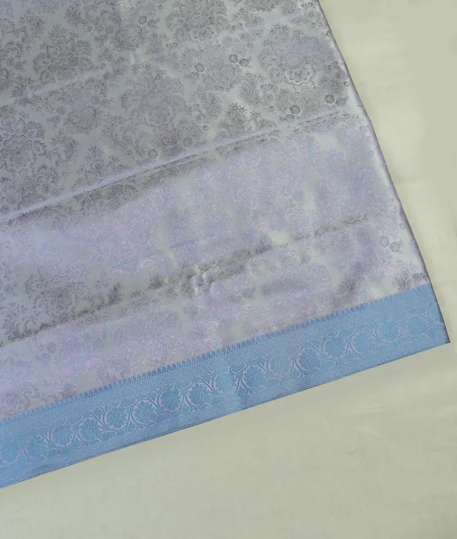 Bluish Grey Soft Silk Saree T464900-image
