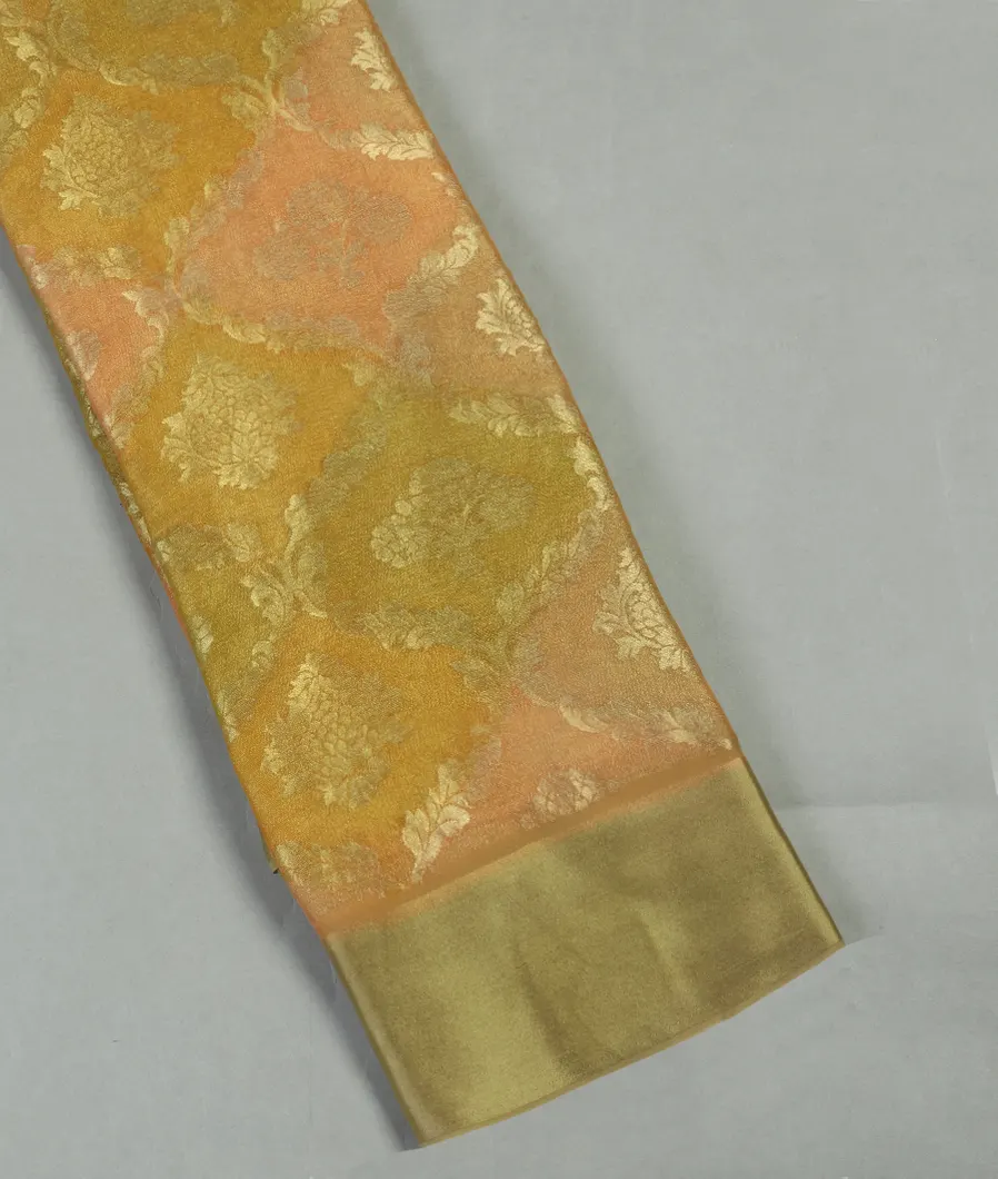 Multicolour Tissue Georgette Silk Saree T87009-image