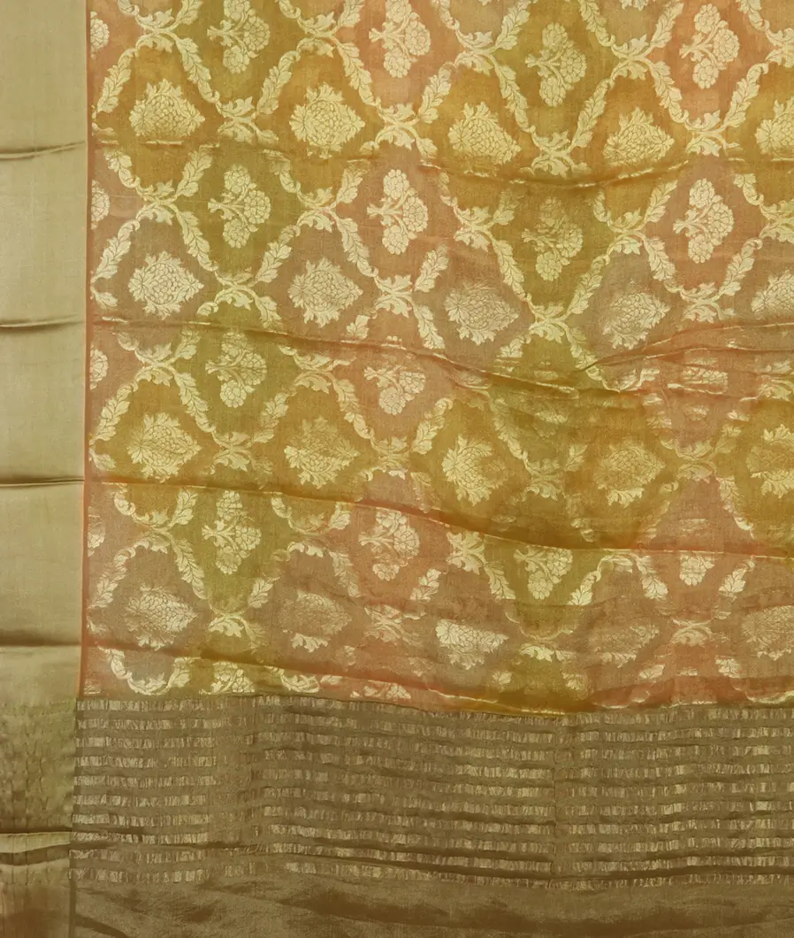 Multicolour Tissue Georgette Silk Saree T870094