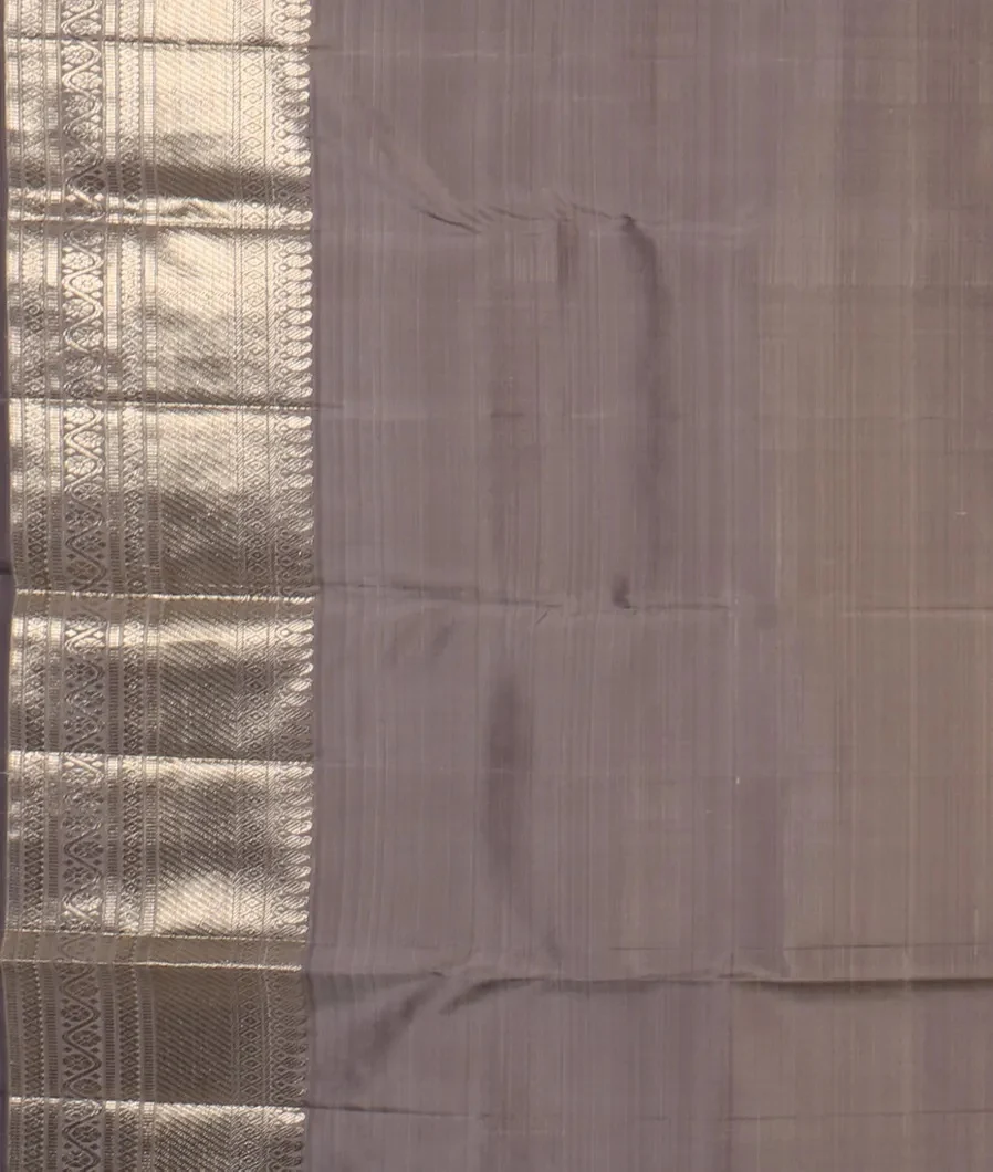 Grey Handwoven Kanjivaram Silk Saree T4524813