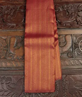 Red Handwoven Kanjivaram Silk Saree T4661391
