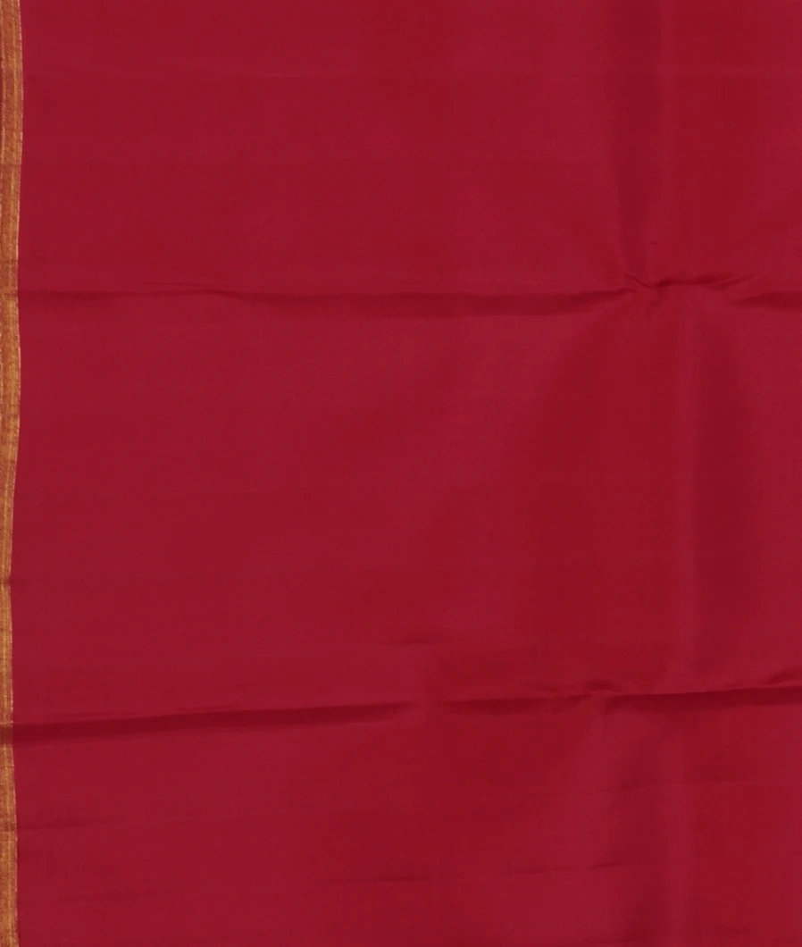 Red Handwoven Kanjivaram Silk Saree T4661393