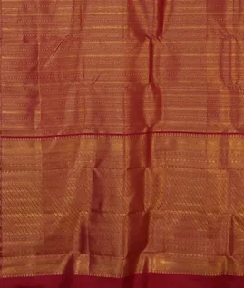 Red Handwoven Kanjivaram Silk Saree T4661394