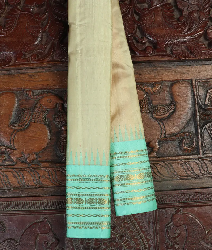 Beige Gadwal Silk Saree T465556-image