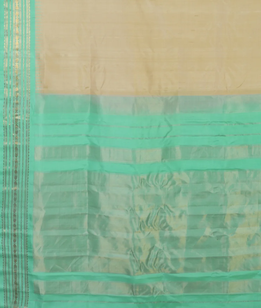 Beige Gadwal Silk Saree T4655564