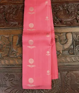 Pink Handwoven Kanjivaram Silk Saree T4653241