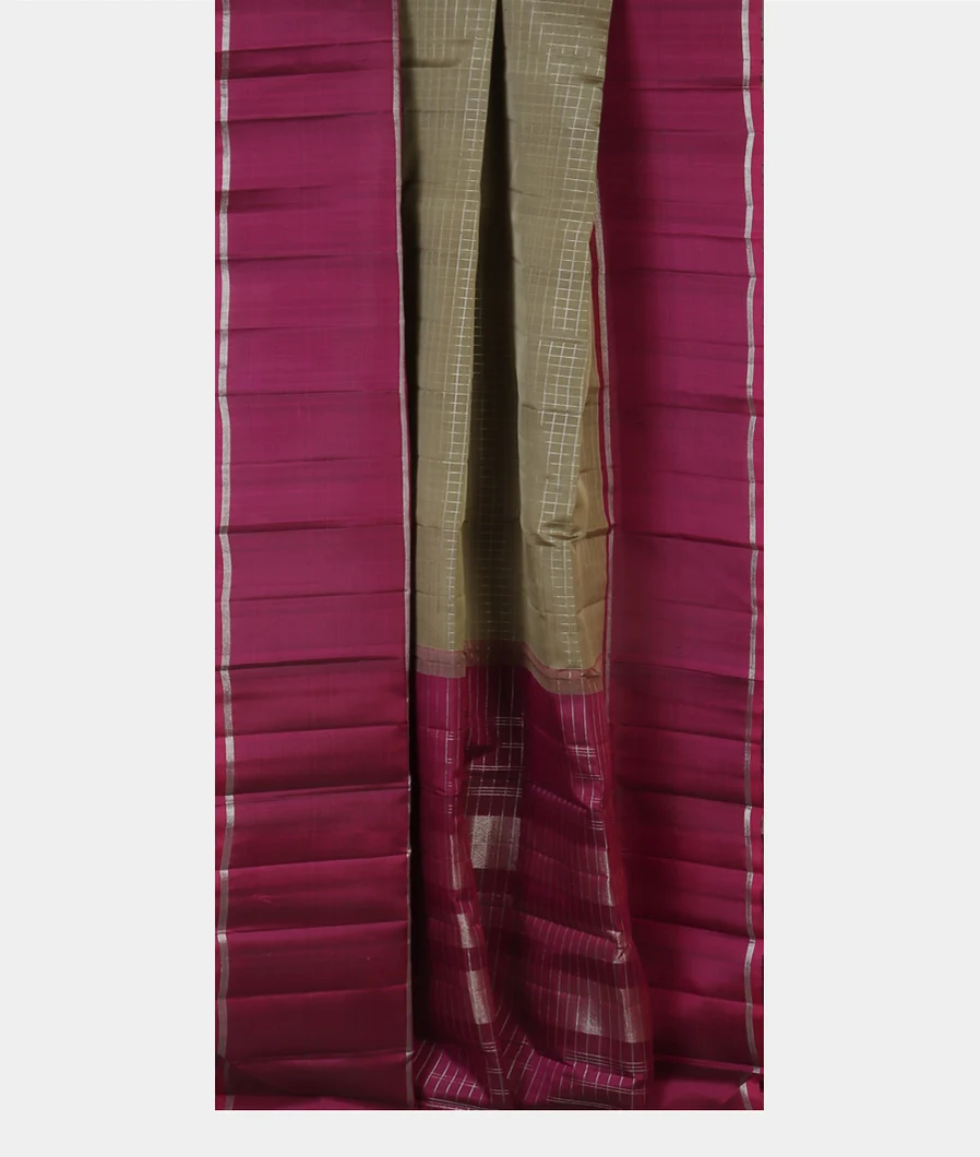 Grey Handwoven Kanjivaram Silk Saree T4656072