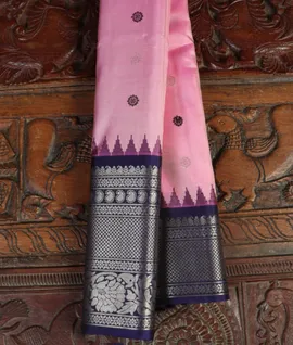 Pink  Gadwal Silk Saree T4655911