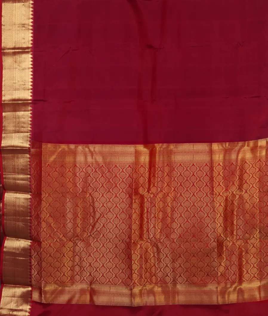 Red Soft Silk Saree T4453554