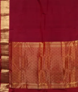 Red Soft Silk Saree T4453554
