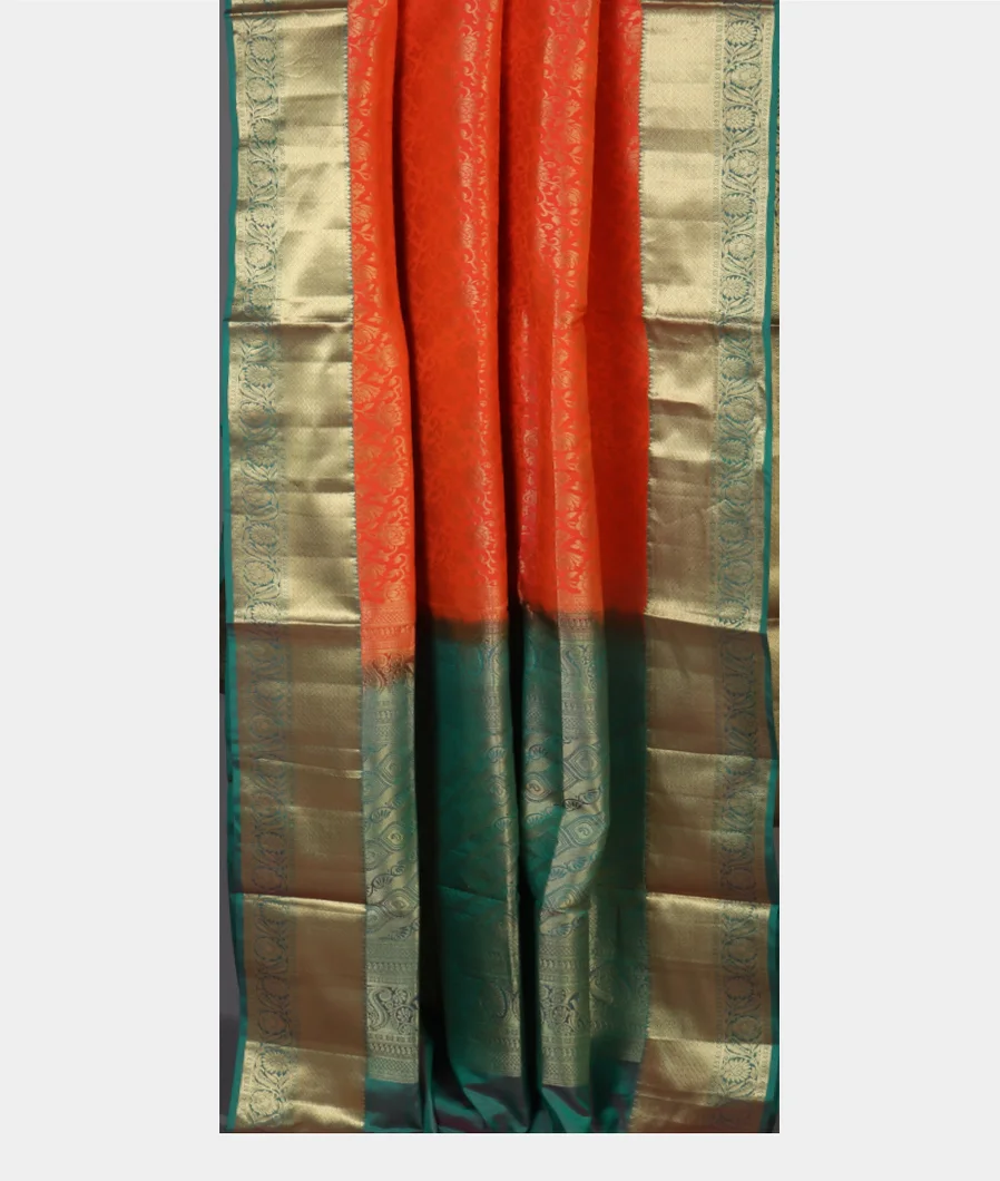 Orange Soft Silk Saree T3858842