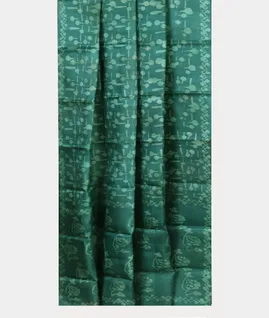 Green Tussar Printed Saree T4659532