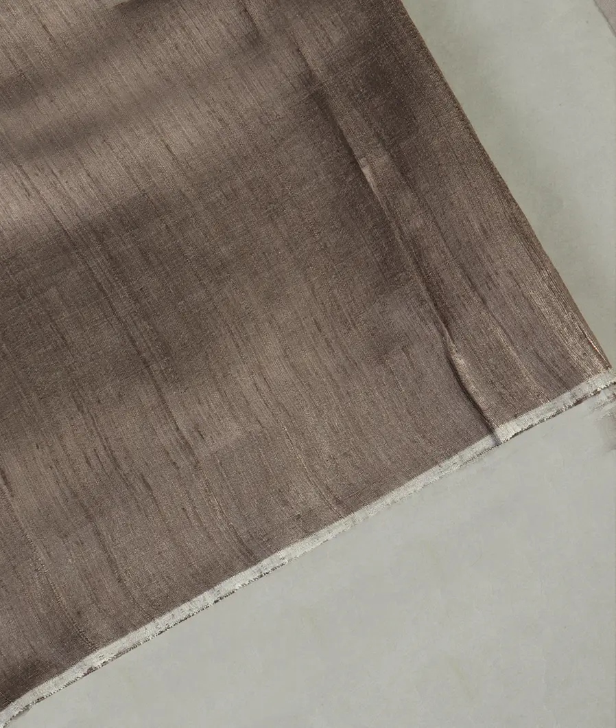 Grey Tussar Printed Saree T455045-image