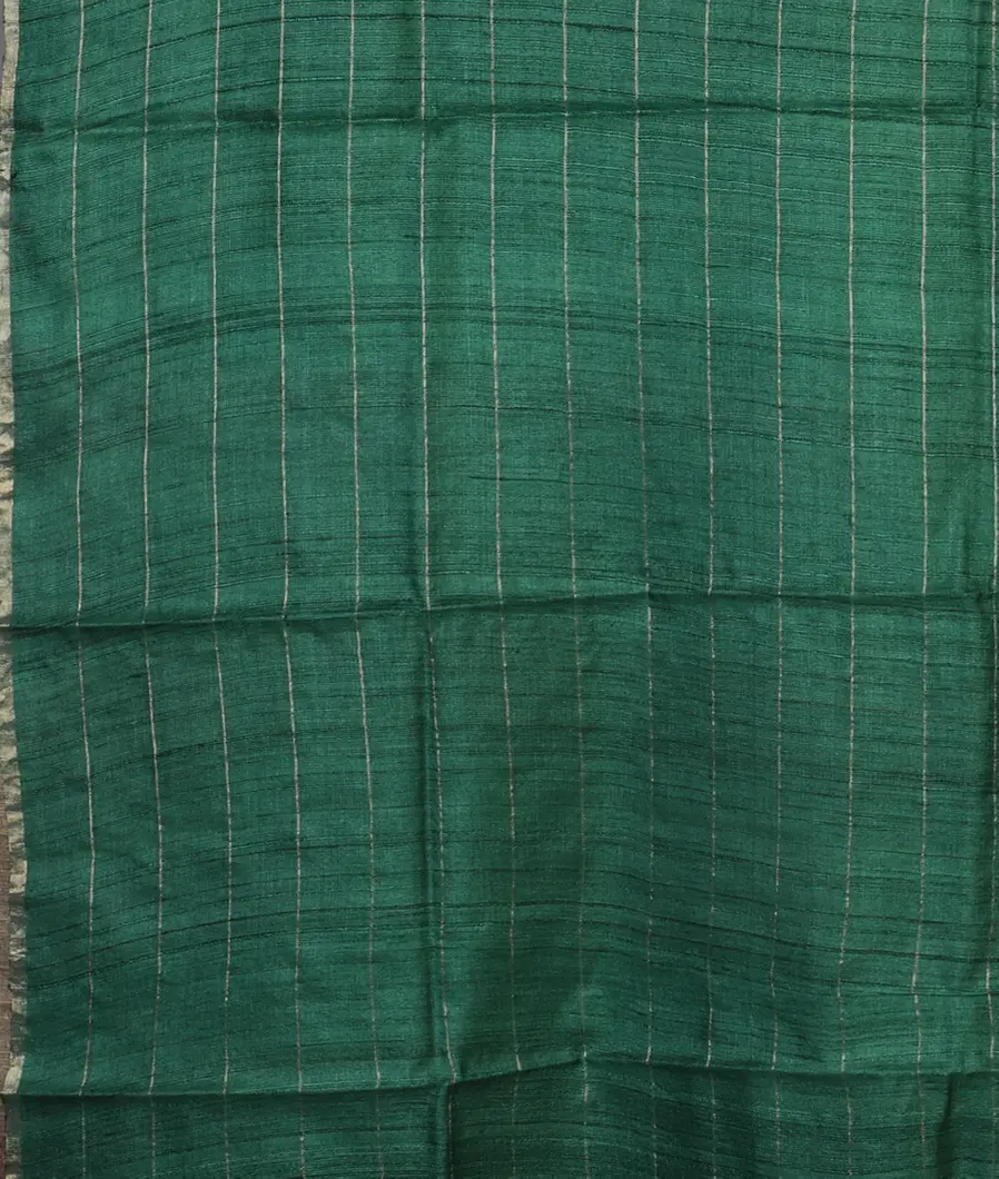 Green Tussar Printed Saree T4672153