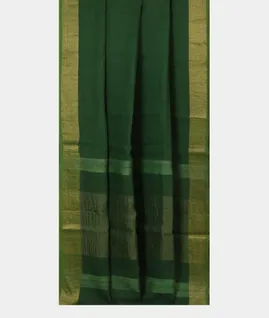 Green Handwoven Linen Saree T3298712