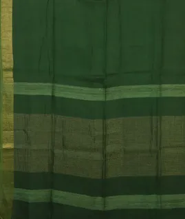 Green Handwoven Linen Saree T3298714