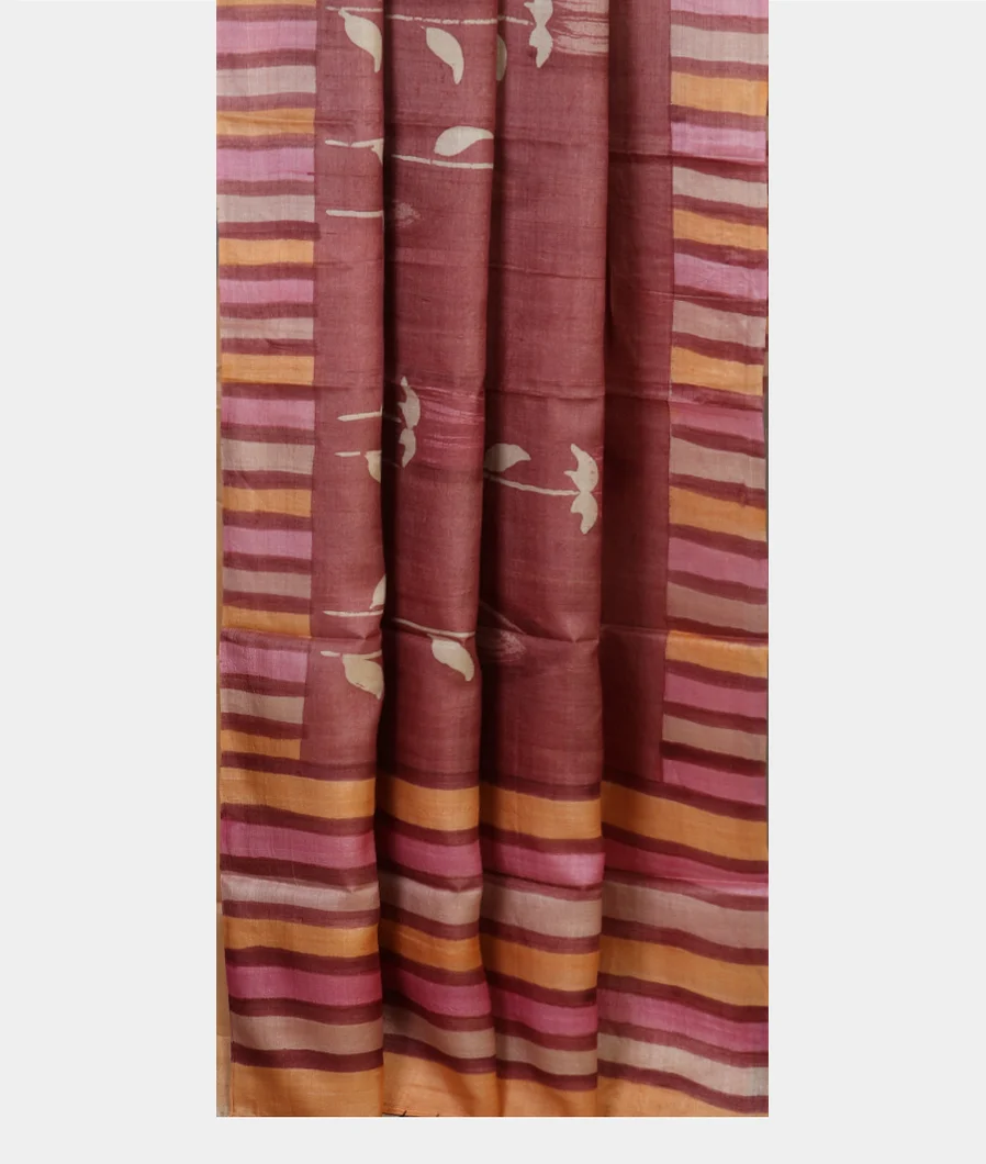 Light Purple  Tussar Printed Saree T4659842