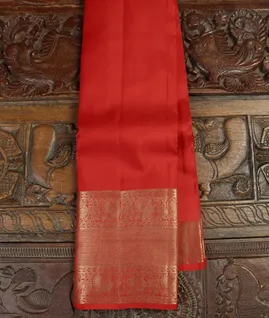 Red Soft Silk Saree T4453861