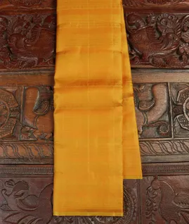 Yellow Handwoven Kanjivaram Silk Saree T4657751