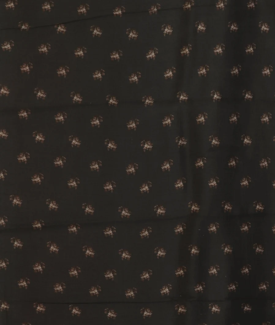 Black Kora Organza Printed Saree T4671033