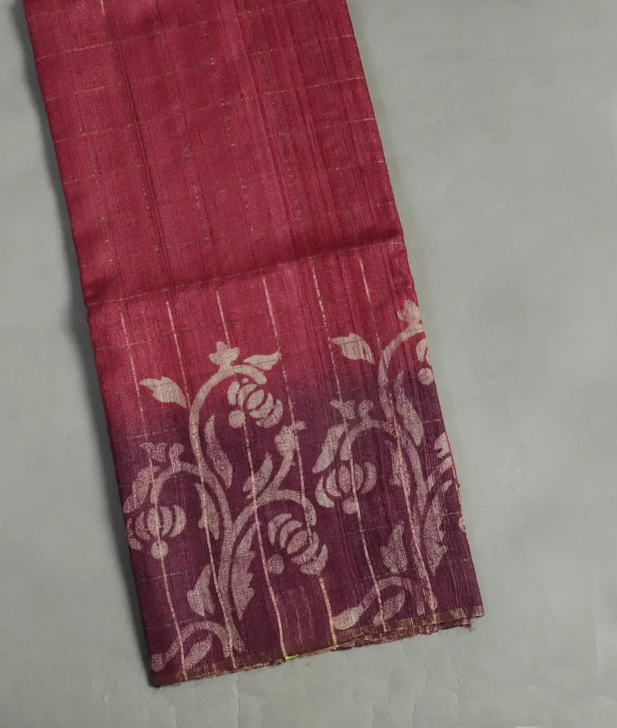 Pink Tussar Printed Saree  T467232-image